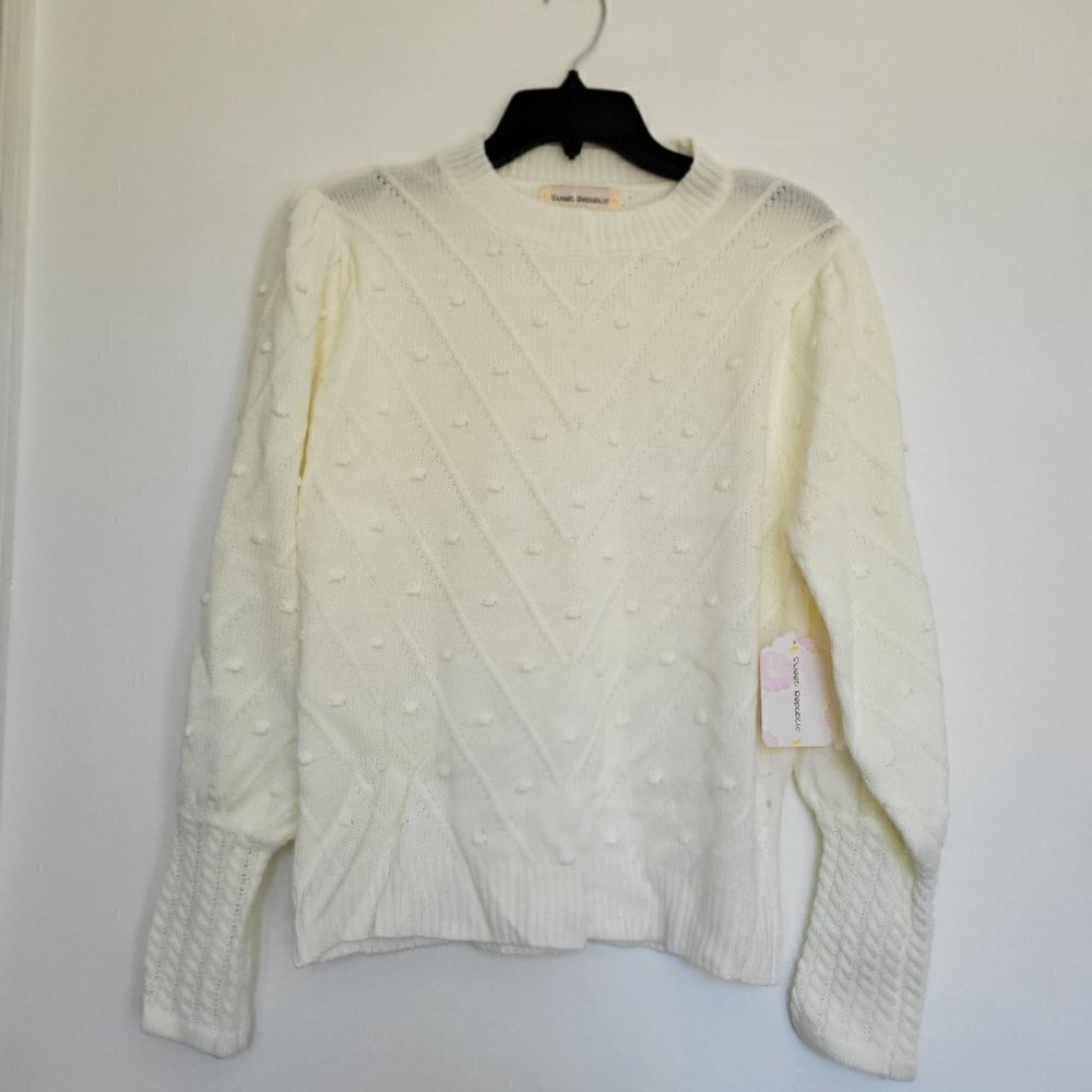 NWT Sweater White Women Size XL - Picture 2 of 12